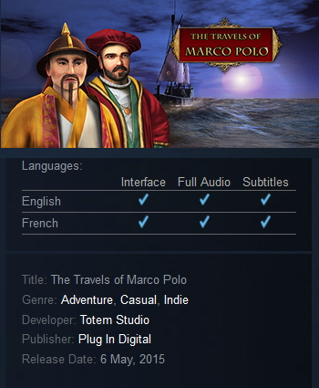 The Travels of Marco Polo Steam - Click Image to Close
